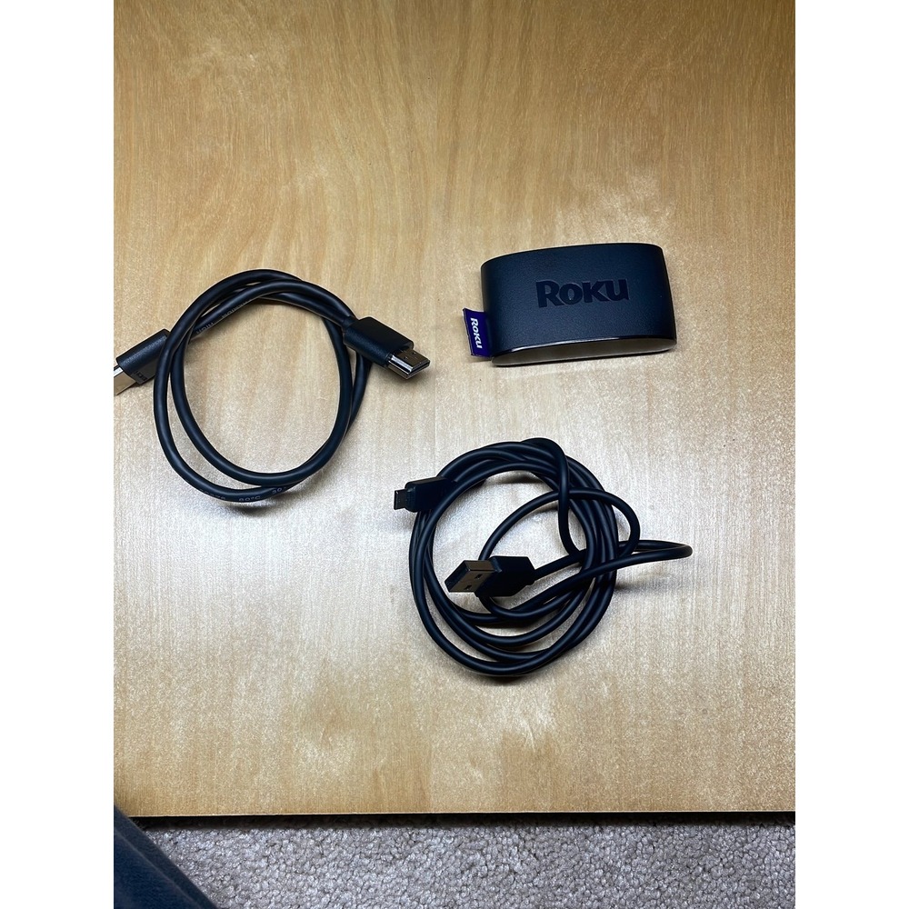 Roku Express 3930X HD Streaming Media Player Black No Remote Includes Cables